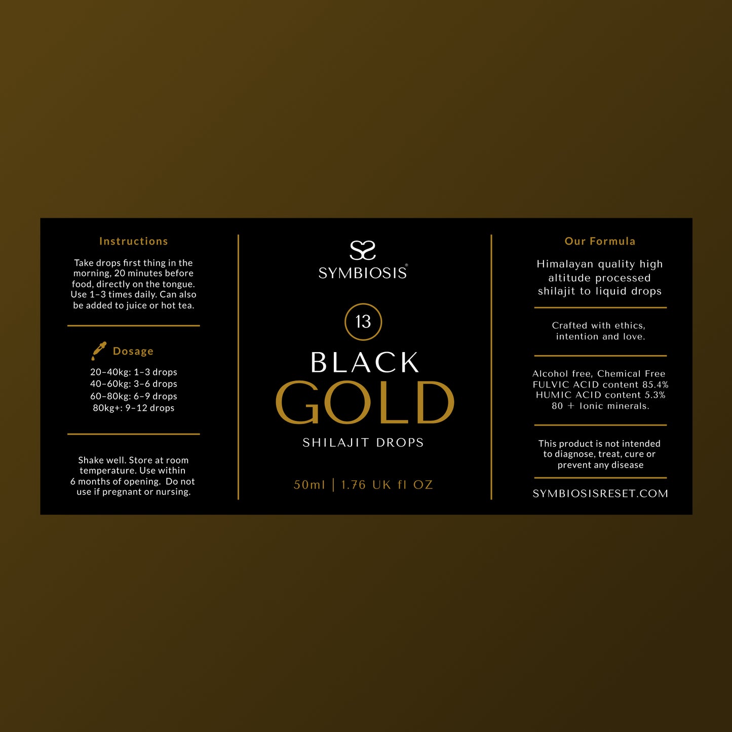 Black Gold Shilajit Drops