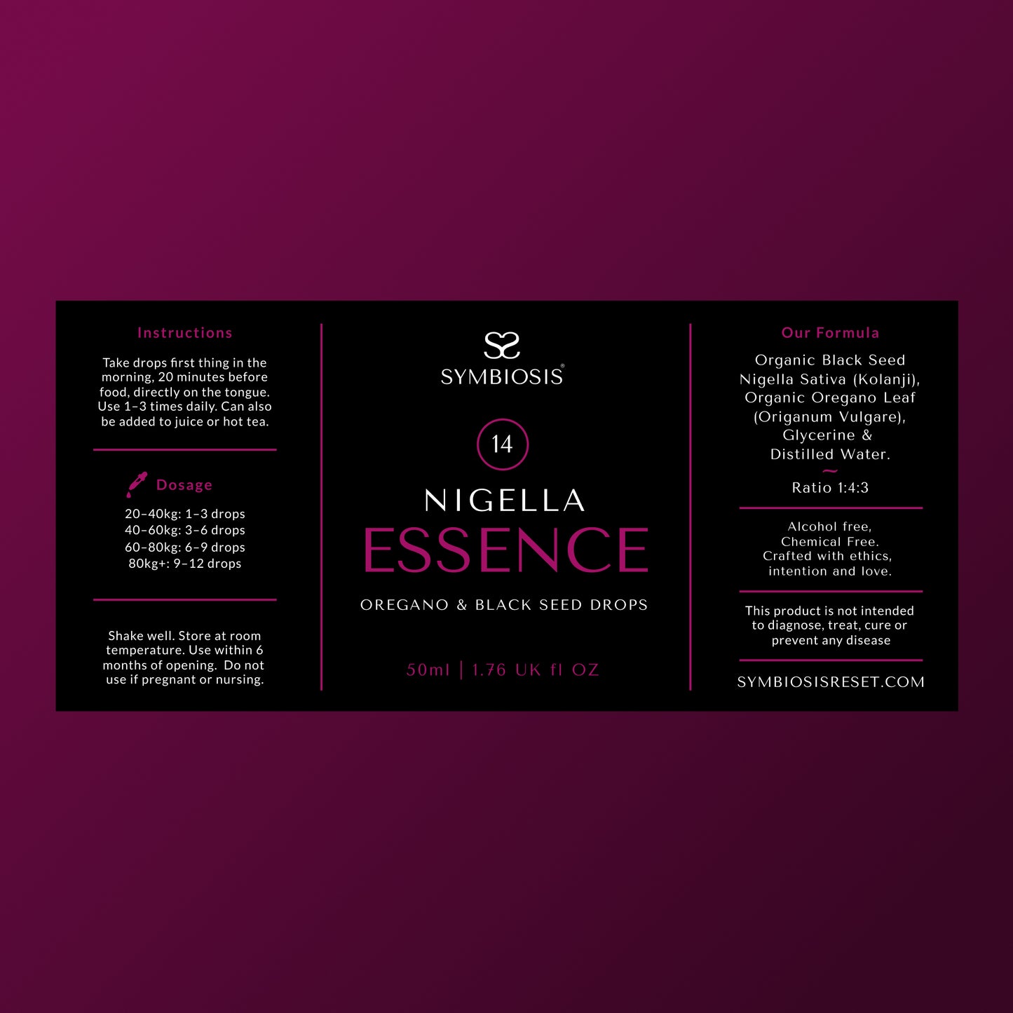 Nigella Essence Oregano & Black Seed Drops